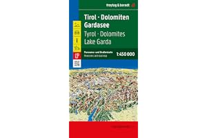 Tyrol - Dolomites - Lake Garda Panoramic and Road Map: 1:450,000 scale: AK 26