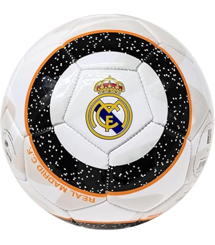 Ballon Géant Real Madrid 35,5 Cm - En Maille Souple Pour Jouer à L'intérieur Ou Au Jardin