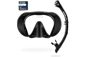 CRESSI Musa & Scilla - Ensemble de Musa Masque et Tuba Scilla Idéal pour Le Snorkeling, Taille Unique, Adultes