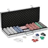Poker &Ccedil;ipli Al&uuml;minyum Taşıma &Ccedil;antalı V.I.P Poker Set + 2 Adet Poker Destesi (500'l&uuml;)