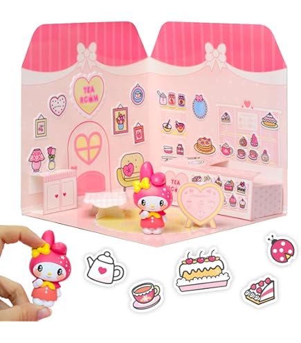 Playset Kuromi Ramen Shop Lot de 40 Stickers et 6 cm Figurine Playset Kuromi Ramen Shop Lot de 40 Stickers et 6 cm Figurine