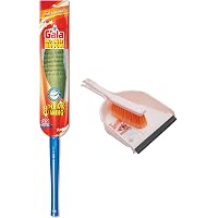 Gala No Dust Floor Broom Synthetically Engineered bristles & Gala Dust go Floor Virgin Plastic and Special Brush Set…