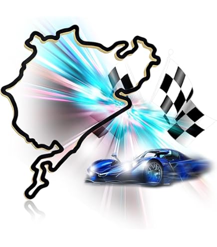 Pegatina Circuito Nurburgring Edition - Azul Brillante Para Coches Y Motos