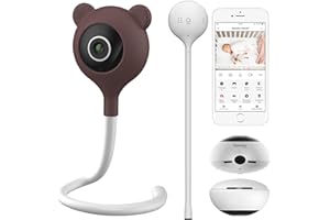 Lionelo Care Babyline Smart inteligentna elektroniczna elektroniczna niania niania, kamera dla niemowląt, Wi-Fi, aplikacja mobilna, wykrywanie ruchu i hałasu, widoczność w ciemności