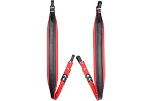 BELTI Akkordeon gurt leder 7cm rot Schulterriemen
