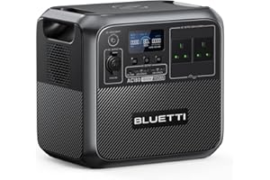 BLUETTI Portable Power Station AC180, 1152Wh LiFePO4 Battery Backup w/ 2 1800W (2700W peak) AC Outlets, 0-80% in 45Min., Solar Generator for Camping, Off-grid, Power Outage