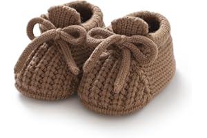 DovFanny Stivaletti Neonato in Maglia Morbida Caldi e Accoglienti Prime Scarpe per Bambini Ragazzo Ragazza