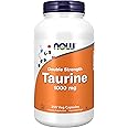 Now Foods, Double Strength Taurine, 1.000mg, 250 Vegan Capsules, Gluten Free, SOYA Free, Non-GMO, Vegetarian