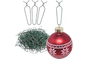 ‎COM-FOUR com-four® 150x Haken für Weihnachtsbaumschmuck - Aufhänger für Christbaumkugeln - Schnellaufhänger für Deko zu Weihnachten - Wiederverwendbare Metallhaken - Baumkugel-Anhänger