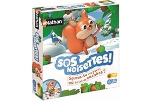 Nathan - SOS Avellanas - Juego Cooperativo - Encuentra Las avellanas - Jugar en Familia o Entre Amigos - Se Juega de 2 a 4 Jugadores - para niños a Partir de 4 años