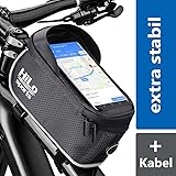 Oberrohr Fahrradtasche 1L - Rahmentasche Mit Touchscreen Handyhalterung