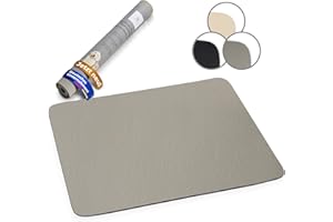 Miggo® Saugfähige Premium Napfunterlage für Katzen und Hunde 50x80cm Grau Futtermatte Futterunterlage Hundenapf Fressnapf Katze rutschfeste Unterlage für Futter, Wasser, Brunnen, Kunstleder, XL