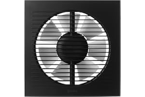 STEINBERG14 Wentylator łazienkowy 125 mm, antracytowy, wentylator do wentylacji w łazience i toalecie przed wilgocią