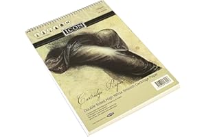 PREMIER A3, A4, Sketch Pads White Smooth Double Sided Cartridge Paper Drawing Sketching Pad 20 Sheets 185gsm (A4)