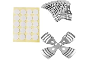 XINSHENG 12 Pieces Metal Candle Wick Holder Wick Stabiliser Candle Making Accessories Tool Wicks Centering Devices with Candle Wick Stickers for Candle DIY Making(Stainless Steel)