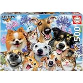 Educa Puzzle De 500 Piezas De Lobos En Las Rocas, Con Pegamento Fix Puzzle, A Partir De 11 Años, Medidas 34x48 Cm