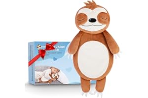 RONSTONE Cuscino Riscaldante Microonde - Cuscino Riscaldabile Inodore - Cuscino Termico Microonde - Cuscino Riscaldante - Borsa Termica Microonde Semini Riscaldanti - Bradipo Marrone