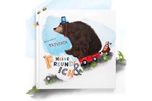 Urselli Kindergarten Freundebuch Feuerwehr: „Meine Freunde und ich“ - Freundebuch Kindergarten Junge - Meine Freunde Buch zum Ausfüllen - Freundschaftsbuch für Kita, Krippe & Kindergarten ab 2 Jahren