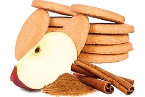 GALLETAS PROTEICAS Line@diet | 14x5 galletas sabor a MANZANA y CANELA | 29% de PROTEIN | Fit Snack