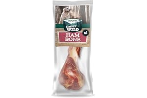 Bogar - Simply Wild - Chuches para Perros - Snacks Naturales como Suplemento Alimenticio - Hueso de Jamón Seco - 100% Fémur de Cerdo - Premios Saludables para Mascotas - Ayuda a la Masticación