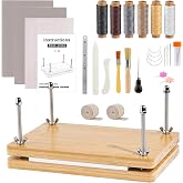 Bonjume Wooden Book Press, Multifunctional Binding Set for DIY and Upholstery - 30 x 19.3cm