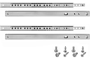 HELPMATE Nut Schubladenschiene 27 mm Länge 246 mm 2 Paar 4er Set Kugelauszug Schubladenauszug Schienensystem Schubladenführung Teilauszug Stahl verzinkt silber inkl. Befestigungsmaterial