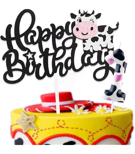 Happy Birthday Kuchendekoration BBQ/Grill-Thema – Perfekt Für Geburtstagsparty & Sommerfeste (2-seitig Glitzernd)