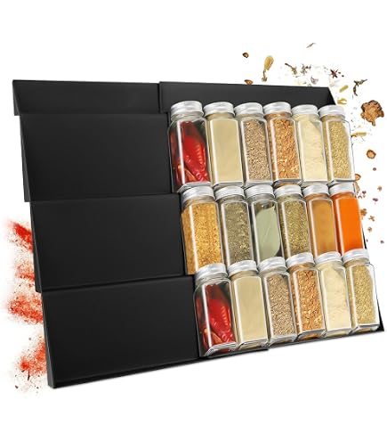iiepls 4 Pezzi Porta Spezie per Cucina, Portaspezie da Appendere con
