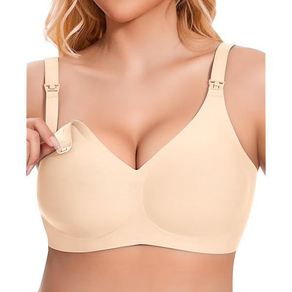 Ulla Popken Still-BH Bellieva Plus Size | Mit Spitzenkante & Klickverschluss Vorne | Ohne Bügel