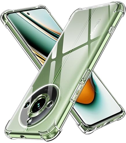 SEAHAI Cover per Realme 11 PRO 5G / Realme 11 PRO+ Plus 5G, [Design dell'airbag] Robusto Custodia Sottile Protettiva, Silicone Morbido + TPU Bumper Case Antiurto Anti-Caduta Cover - Nero