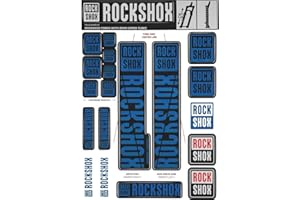 ROCKSHOX Aufklebersatz 35mm Blau, Pike/Lyrik/Yari/Domain/Revelation, 11.4318.003.511 Piezas de Repuesto, Unisex, Azul, Estándar