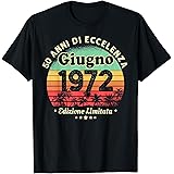 50. Anni Compleanno 1972 Giugno Uomo Giugno 1972 50. Anni Maglietta