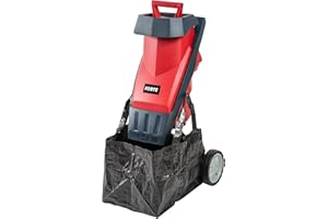 Forte 2400w Rapid Shredder with a 50L Collection Bag and Double-Sided Carbon Steel Blade. Impact shredder for Branches Measuring up to 40mm in Diameter.