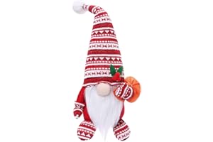 HOVIBU Gnomo Navideños Grandes Decoracion Navidad, 44CM Peluche Duende Adornos Navidad, Muñeca Navideña Sin Rostro para Casa Mesa Hogar Chimenea Decoraciones, Navideñas Regalos