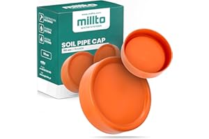 Millto™ Bodenrohr Endverschlusskappe Stopploch Steckdosen Steckeinsatz Abdeckungerdrohr Orange Polypropylen Kunststoff Steckpassung 110 mm