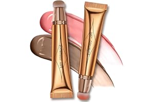 Greatlizard Blush Liquido Contouring Viso Set, Blush in Crema Illuminante Viso Stick, Contour Stick Beauty Wand, Multifunzionale Bronzer Fard make up,Liquid Blusher Contour Wand