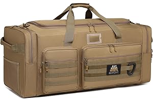 BlesMaller Duża torba podróżna 130 l, dla mężczyzn i kobiet, składana, do sauny, torba treningowa + kieszeń na buty, torba na siłownię, do uprawiania sportu, weekendowego bagażu podręcznego, brązowy