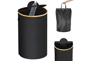 skelo Pfandflaschen Sammelbehälter mit Decke,101L Pfandflaschen Behälter, Pfandsammler Organizer and Altglas Aufbewahrung mit Einwurf, Leergutbehälter fur Recycling Abstellraum Flaschentasche