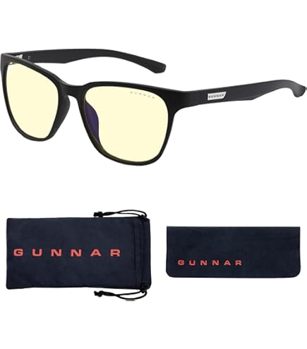 Lunettes Anti-lumière Bleue Gunnar Optics Phenom - Monture Onyx, Verres Ambre - Neuf