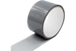 A2ZWORLD Nastro Ripara Zanzariere Adesivo, Nastro Adesivo di Riparazione per Zanzariere (Nero, 5cmX200cm)