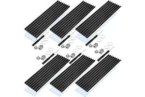 BITEFU 6 Stk M.2 SSD Kühlkörper mit Wärmeleitpad Set, SSD Kühler, Aluminium Kühlkörper für M.2 PCIe NVMe SSD, PC und PS5 Installation 70mm × 22mm × 3mm