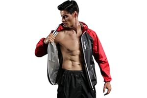 ‎CODY LUNDIN Cody Lundin Herren Sauna Zipper Coat Herren Fitnessjacke Gym Kapuzenjacke schwarz für Herren