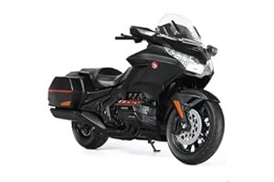 Risopen 1:12 Motorcycle Model Compatible for Honda Glodwing Alloy Diecast Motorcycle Model Toy Mini Moto Gift (Black)