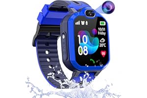 ELEJAFE Reloj GPS Niños, Reloj Inteligente Niño con GPS y Llamadas IP68 Impermeable, Smartwatch Niños Niñas con Pantalla Táctil y SOS, Juego, Cámara, Despertador, Regalo para Estudiante Niños y Niñas