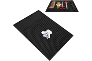 BRRNOO Alfombrilla de silicona antideslizante y resistente al calor, salón de belleza, peluquería y estación de barbero