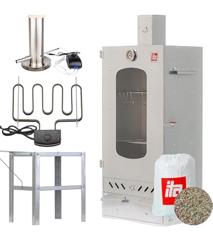 VIDAXL - Affumicatore E Forno Bbq Con 1kg Di Trucioli 44,5x29x83 Cm - Foto 2