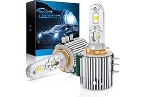 Sycreek Bombillas LED H15,100W 22000LM 6000K Blanco para Faros de Coche,Canbus Error Free,Xenon DRL Bulb Replacement Kit,2 H15 Bombillas LED