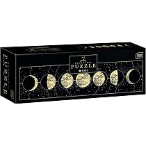 Interdruk Puzzle Panoramique 1000 Pièces – Galaxy No. 2 – Thème Éclipse Et Phases De Lune – Taille 96x32 Cm – Idéal Décoration Murale