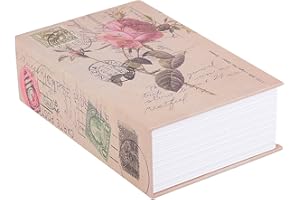 CRYFOKT Creative Book Safe Box, Umleitungsbuch sicher mit Zahlenschloss, Tragbare Geld Schmuck Sammlung Aufbewahrungskoffer für Wertsachen, geheime Dokumente oder andere Private Güter(Gold)