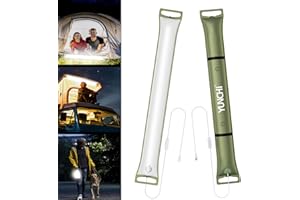 YUNCHI Lampe Camping LED, Lampe Pliables et Gonflables avec 10 niveaux de luminosité, 3 modes, 90 LED, max 500 lm, Alimentation par Pile/Rechargeable par USB, pour Randonnée/Escalade/Pêche/Urgence